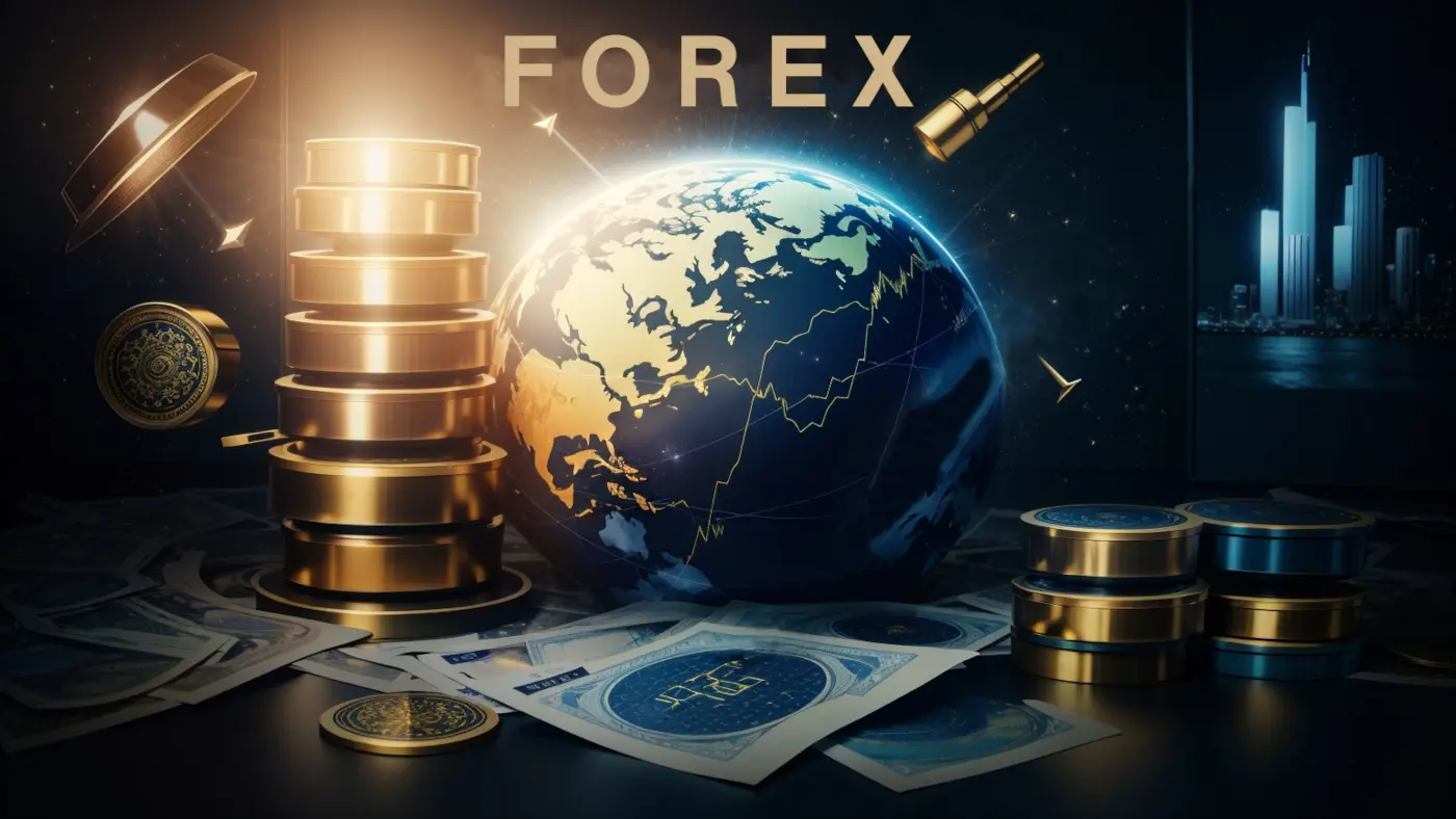Neomoney Forex FX Foreign Exchange International Payments (FXIP) image of world & coins.
